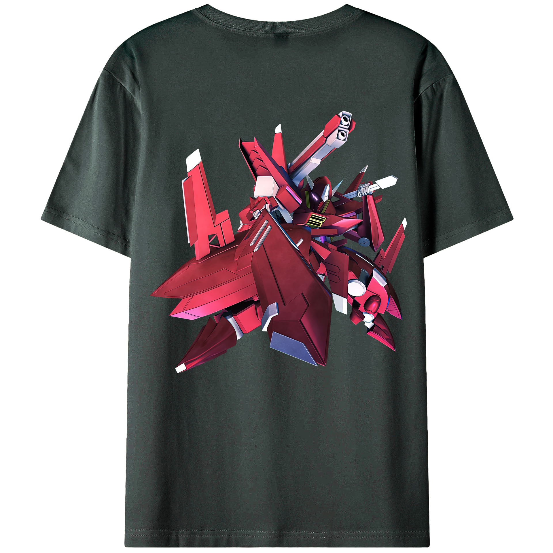 （画像用） 機動戦士ガンダム Mobile Suit Gundam 綿100％ メンズ半袖Tシャツ（バックプリント） 通気性
